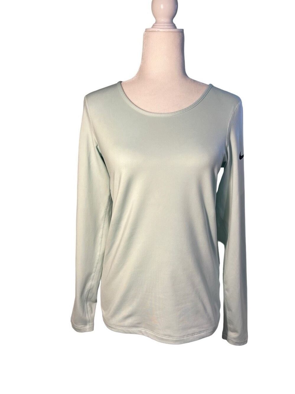 Nike long sleeve mint green athletic top - S